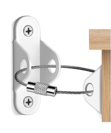 JIUDONE furniture tilting control set 12 sets metal tilt protection furniture wall anchors multifunctional furniture strap furniture anchor for toddlers child safety anti-tip protection belts for baby-proofing & pet protection