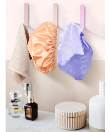 POPCHOSE Stylish Large Shower Cap for Long Hair â€“ Reusable Waterproof Satin Hair Bonnet - Buy Online on GoSupps.com
