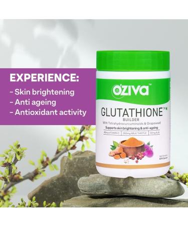 O Ziva Plant Based Glutathione Builder | Antioxidant Support & Skin Glow | Anti-Ageing Glutathione Tablets with Grapeseed Vitamins C & E Selenium | 60 Vegetarian Capsules - Buy Online on GoSupps.com