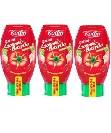 Kotlin Basil & Garlic Ketchup 450 Grams x 3 Pieces