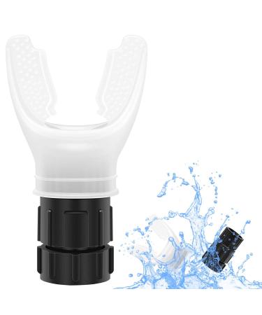 Kecartu Portable Respiratory Trainer | Compact Lung Exercise Device | Breathing Exercise Device | Muscle Trainer with Soft Silicone for Fitness Training | Adjustable Resistance | Easy to Clean White
