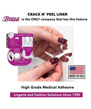 Buy Braza Flash Tape - Double Sided Clear Adhesive for Clothing & Fabric - 4 Rolls (20ft Each) - International Shipping Available - Buy Online on GoSupps.com