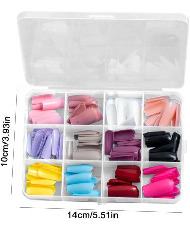 Fake Nails | Multi Colors and Styles Long Short Fake Nails Full - Easy to Use and Portable Ballerina Coffin Press on Nails for Rossev - Buy Online on GoSupps.com