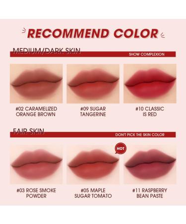 siduytin Matte Lip Gloss Waterproof Sweatproof Lipstick Portable Travel Beauty Make Up Cosmetics Accessories for Girls Women Type 2 - Buy Online on GoSupps.com
