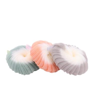 3 Pcs Two- Ball Bath Scrubber Body Scrubber Mesh Nets Ball Bathroom Accessories Loofah Sponge Bath Sponge Mesh Bath Ball Shower Ball