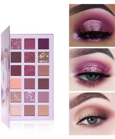 New Nude Eyeshadow Palette 18 Colors Matte Shimmer Glitter Multi-Reflective Shades Ultra Pigmented Complexion Eye Shadow Makeup (A) - Buy Online on GoSupps.com