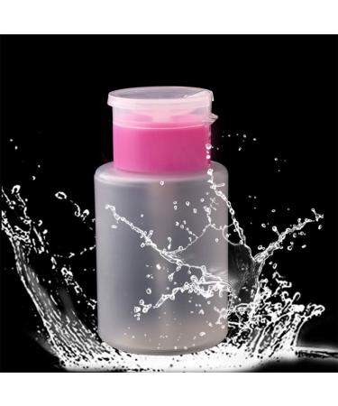 Push-Down Donor 150ml Nail Polish Remover Pump Bottle - Empty Pink Alcohol & Oil Liquid Dispenser - Buy Online on GoSupps.com