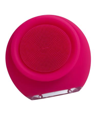 Face Brush Cleanser Gentle Electric Face Exfoliator Scrubber Face Wash Brush | Silicone Waterproof Face Brush for Birthdays Anniversaries Facial Cleansing Holidays Rose Red