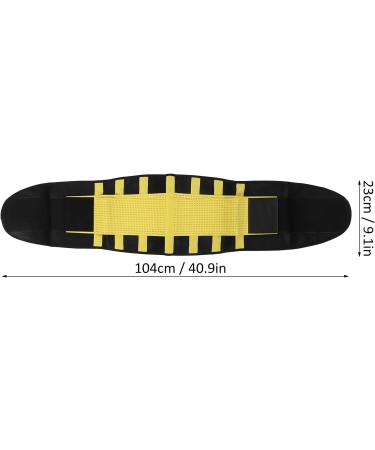 UpQRSG Back Support | Multifunctional Sciatica Pain Relief Device | Portable & Breathable Lumbar Support Belt - Yellow - Buy Online on GoSupps.com