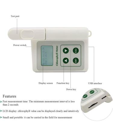 Portable Chlorophyll Meter Machine Chlorophyll: 0.0-99.9 SPAD Chlorophyll Meter for Testing Plant Chlorophyll Hand-held Chlorophyll Detector for Testing Plant Chlorophyll Analyzer - Buy Online on GoSupps.com