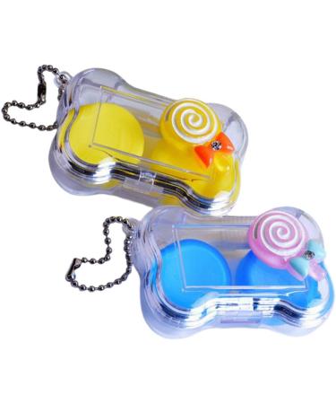 JECOMPRIS Contact Lens Case Cute Travel Container for Lenses Makeup Lens Holder & Removal Tool Compact & Lightweight for Easy International Shipping - Buy Online on GoSupps.com