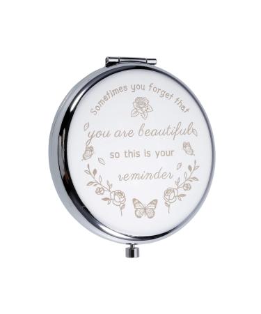 FANICE EOS Inspirational Compact Mirror Gift for Women Girl Female Girls Sisters Mother's Day Graduation Daughter Gift from Mom Dad Wife Girlfriend Anniversary Wedding Christmas Stocking Stuffer