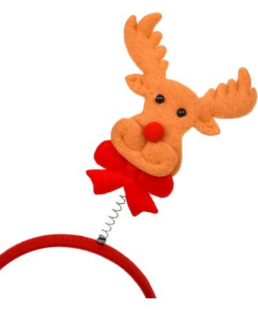 JNAWA 3 Pieces Christmas Reindeer Headband Novelty 3D Reindeer Headbands for Women Girls Christmas Costume Accessory Dressing Up Party - Buy Online on GoSupps.com