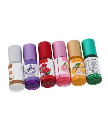 PACKOVE 6pi ces Lot Huile pour Cuticules Revitalisante Naturelle pour R parer les Cuticules Facile Application et Renforce les Ongles