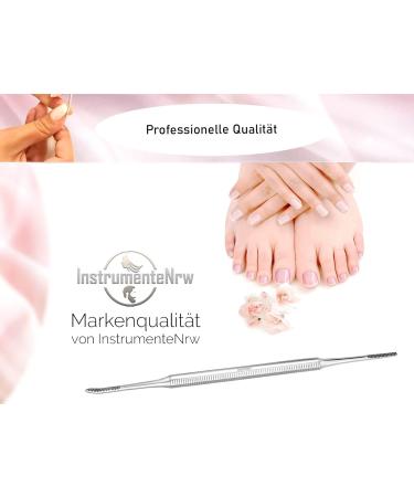Professional 2-Sided Stainless Steel Corner File - Straight & Curved Nail Tool for Precision Filing - Buy Online on GoSupps.com