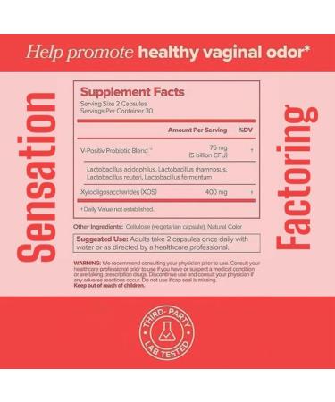 Vaginal Probiotics for Women's pH Balance - 60 Count with Prebiotics & Lactobacillus for Healthy Flora & Odor - Buy Online on GoSupps.com