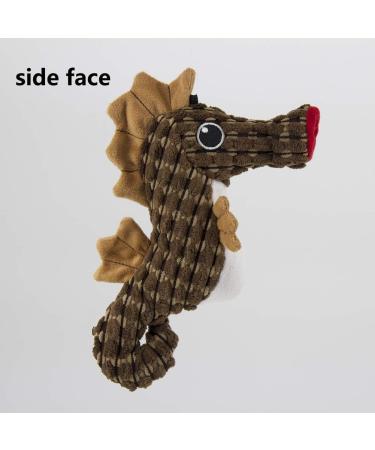 Herbests Plush Dog & Cat Toy - Interactive Squeaky Chewing Seahorse for Small & Medium Pets - Buy Online on GoSupps.com