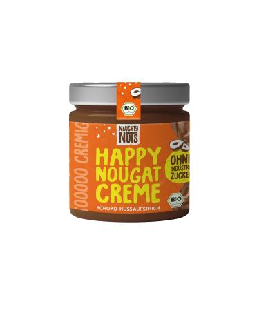 Naughty Nuts Bio P te tartiner Happy Nougat Vegan sans Huile de Palme et Sans Sucre Raffin 250 g White 250 g (Lot de 1)