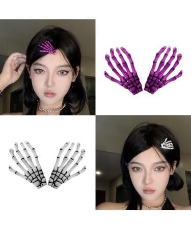 Limtula Halloween Claw Barrettes Dark Claw Hair Clip Cosplay Party Headwear Duckbill Clip Dress Up Party for Masquerade Pink - Buy Online on GoSupps.com