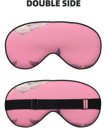Silky Pink Sand Beach Sleep Masks - Soft Satin Eye Cover for Travel | Unisex Blindfold for a Restful Nap - Buy Online on GoSupps.com