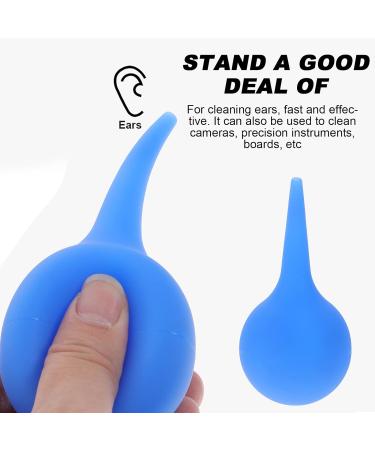 Artibetter 2pcs Ear Syringe Bulb Set - 75ml Blue | Ear Washing Rubber Suction Squeeze Ball Laboratory Tool - Buy Online on GoSupps.com