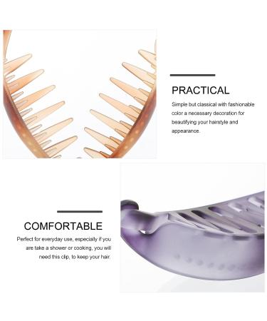 Uonlytech French Clips for Hair - 4pcs Acrylic Fish Shape Banana Hair Clip Set for Women and Girls - Buy Online on GoSupps.com