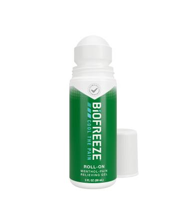 Biofreeze Roll-On Pain-Relieving Gel 3 FL OZ, Green Topical Pain Reliever For Muscles And Joints From Arthritis, Backache, Strains, Bruises, & Sprains (Package May Vary)