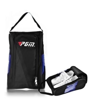 Golf Shoes Bag Portable Breathable Golf Shoes Bag Storage Sports Accessories (Black)