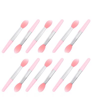 MAGICLULU 12pcs Silicone Lip Brush Bulk Lip Balm Makeup Sponges for Foundation Lipstick Lip Mask Applicator Mini Makeup Sponge Pro Tools Disposable Travel Lipstick Brush Silica Gel 5x1cm As Shown