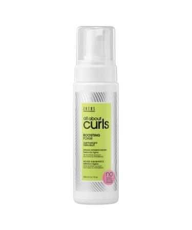 All About Curls Boosting Foam | Lightweight Definition Hold | Volumizing Extra Fullness & Body | All Curly Hair Types Boosting Foam 6.7 Fl Oz (Pack of 1)