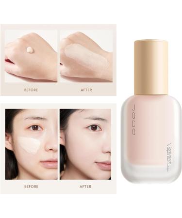JOCO Foundation JOCO Creamy Liquid Foundation JOCO Liquid Foundation JOCO Foundation Cream Light Matte Long-Lasting Moisturizing Waterproof Foundation (Natural Color) - Buy Online on GoSupps.com