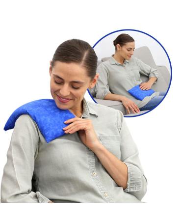Nature Creation Reusable Microwave Heat Pad - Microwave Heating Pad for Neck and Shoulders, Cold Compress & Hot Pack, Heat Pack Warming Pad, Microwavable Heating Pads for Cramps, Blue Marble 1 Pack Basic Pack - Blue Marble 1.0