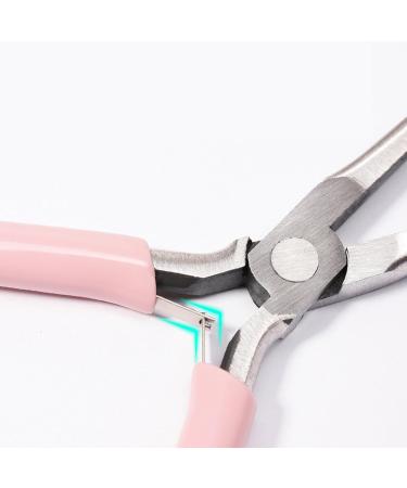 Nail Clips Acrylic Gel Extension Quick Building Shaping Tweezers Pink Design Stainless Steel Manicure Pinching Tools Professional Acrylic Nails Building Tools UV Gel Nails Shaping Tweezers - Buy Online on GoSupps.com