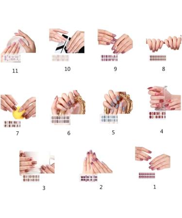 Limtula Quality Gel Nail StripsFull Wraps Long lasting Nail Art for Girls Suitable for Parties and Weddings BSS0253 - Buy Online on GoSupps.com