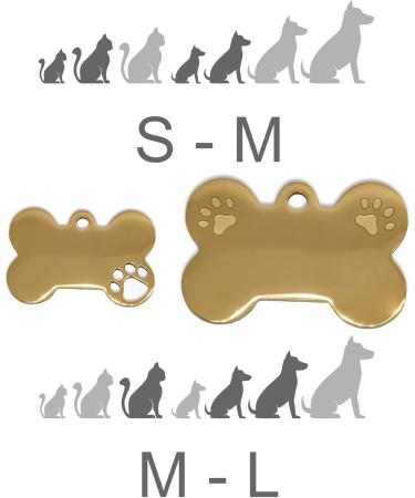Personalized Bone-Shaped Pendants for Dogs & Cats | Ibera Gifts - Custom Engraved Collars with Paw Design - Buy Online on GoSupps.com