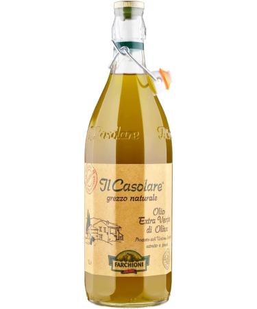 Farchioni Casolare Extra Virgin Olive Oil 1 Litre 100% Virgin Olive Olives + Italian Gourmet Pulp 400 g - Buy Online on GoSupps.com