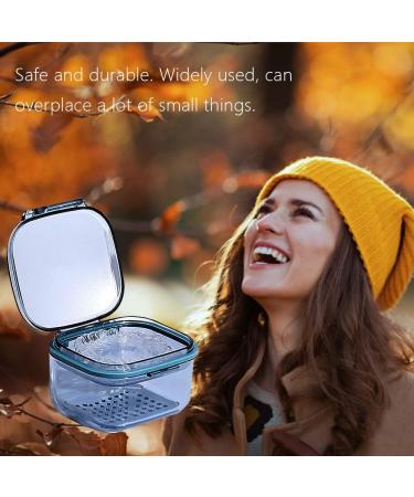 Portable Denture Cleaning Box | Prostheses Storage Container & Holder for Braces Aligners - Blue - Buy Online on GoSupps.com