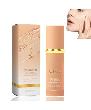 Baorder foundation, liquid, moisturizing, concealer cover cream, all day flawless warm complexion BB cream makeup base concealer for all skin SPF50 (1PCS, 30ml)