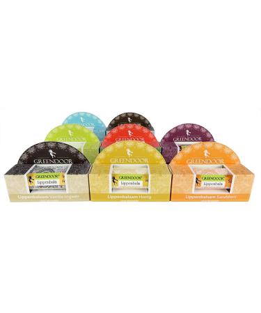 Greendoor Plastic-Free Lip Care Set | 8 Nourishing Natural Lip Balm Pencils with Organic Jojoba Oil | Eco-Friendly Lip Protection Savings Set - Buy Online on GoSupps.com