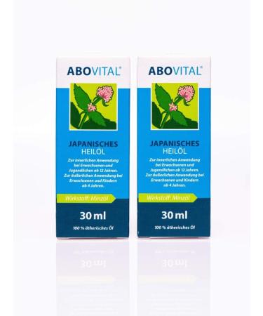 ABOVITAL Mint Oil - Japanese Medicinal Plant Oil for Rubbing Inhaling & Ingesting (60ml) - Premium Quality for Wellness & Relaxation - Buy Online on GoSupps.com