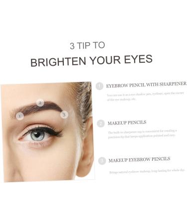 Beavorty Eyebrow Pen Pencil 24 pcs Tool -in- for Pencils Professional Women A Built-in in Pencil Eyebrow Sharpener Black Pencils - Buy Online on GoSupps.com