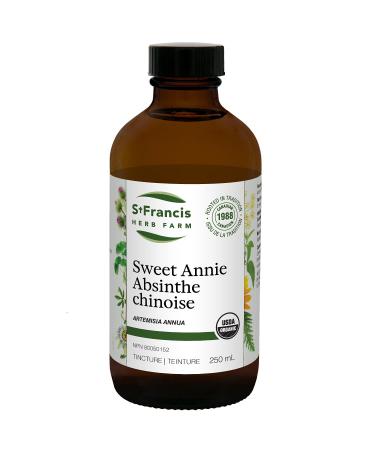St. Francis Herb Farm Sweet Annie Herbal Tincture Liquid | Helps Control Fever Intestinal Dysbiosis Giardiasis & Candidiasis | Gluten-Free | Organic | Non-GMO | Lactose-Free | (250ml)