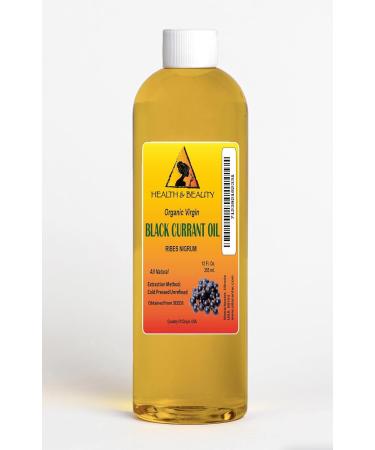 Black Currant Seed Oil Unrefined Virgin Organic 15% GLA Cold Pressed Premium Fresh 100% Pure 12 oz 355 ml - Buy Online on GoSupps.com