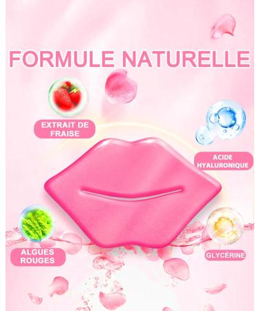 Masque de collag ne rose en vrac (20 comprim s/bo te) masque nuit comprim s sleep Lip Care r duire les l vres fonc es garder la peau hydrat e masque en vrac emball s par ment - Buy Online on GoSupps.com