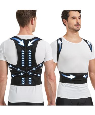 Posture Corrector for Men and Women Adjustable Back Brace for Back Shoulder Lumbar Pain Relief Back Support Back Straighter for Posture Correction - Scoliosis Hunchback Hump Thoracic Large