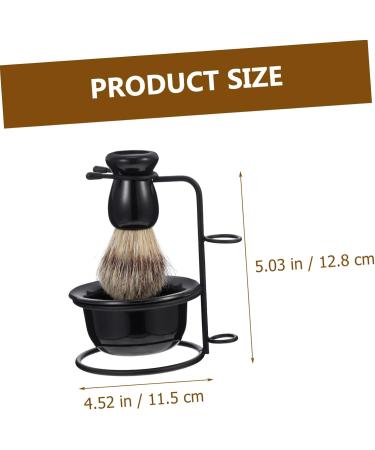 Angoily Men's Beard Care Set with Metal Stand | Professional Shaving Bowl & Brush | Complete Shaving Accessories for Men - Buy Online on GoSupps.com