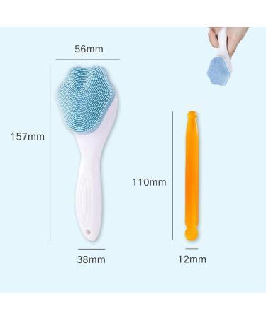 Silicone Face Brush Scrubber & Scalp Massage Tool - Exfoliating Facial Scrubber for Men & Women - Cute Paw Shaped Spa Tool with Soft Bristles for Effective Skincare - Buy Online on GoSupps.com