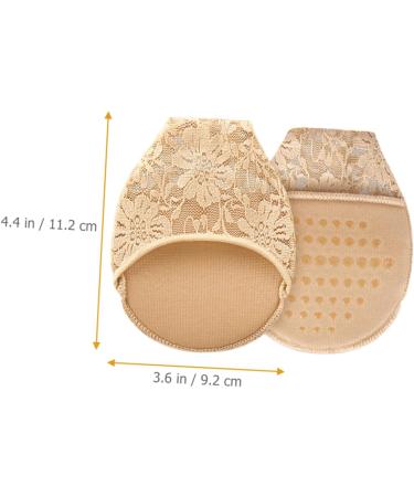 Holibanna Lace Forefoot Pads - 4 Pairs Comfort Metatarsal Socks for Women | Sweat Absorbing Peep Toe Heel Cushions - Buy Online on GoSupps.com