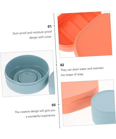 Ciieeo 16 Pcs Boxes Soap Box Soap Holder Soap Case Water Drain Soap Rack Travel Supply Kitchen Sponge Holder Soap Pad Shower Soap Protector Soap Storage Rack Seal Sink Basin Container Abs - Buy Online on GoSupps.com