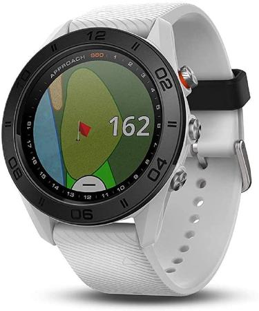 Garmin Approach S60 Touchscreen GPS-Enabled Golf Watch with Preloaded Course Maps & Sleep Monitoring(Renewed) White White Band